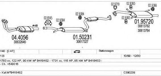 MTS C390239012146 Exhaust System